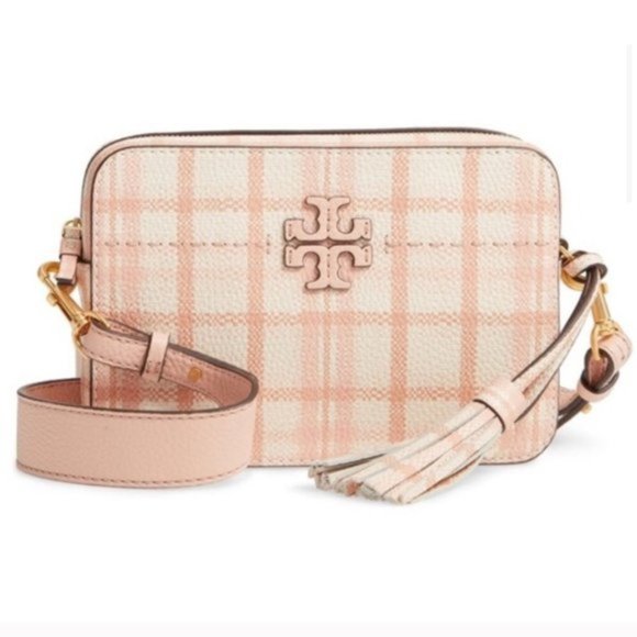 Tory Burch Handbags - NWT Tory Burch McGraw Plaid Camera Bag